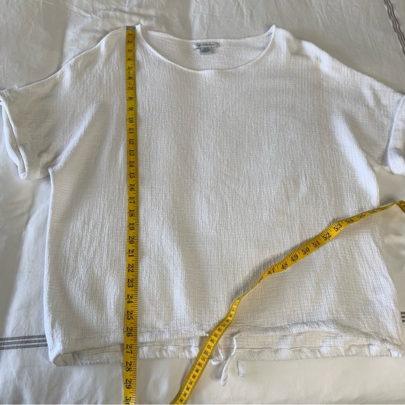 Liz Claiborne 100% Cotton Gauze Style White Women's Top Size XL - Picture 10 of 10